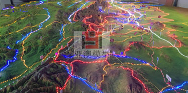 張掖丹霞地質(zhì)博物館---地形地貌沙盤、大型地貌